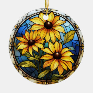 Cerâmica Ornamento de Flor de Susan Maryland, Olhada,