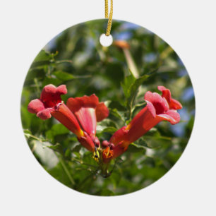 Cerâmica Ornamento de Flores de Vinha de Trompete
