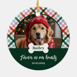 Cerâmica Ornamento de Foto de Memorial de Cachorro
