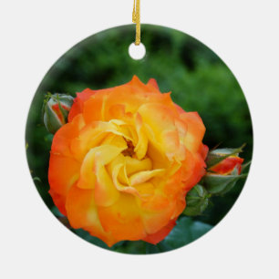 Cerâmica Ornamento de Fotografia rosa