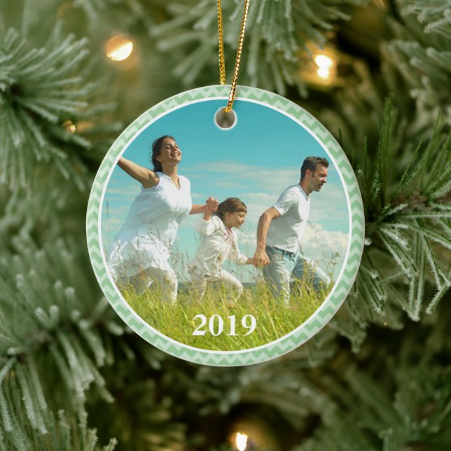 Cerâmica Ornamento de Fotos de Natal (Árvore)
