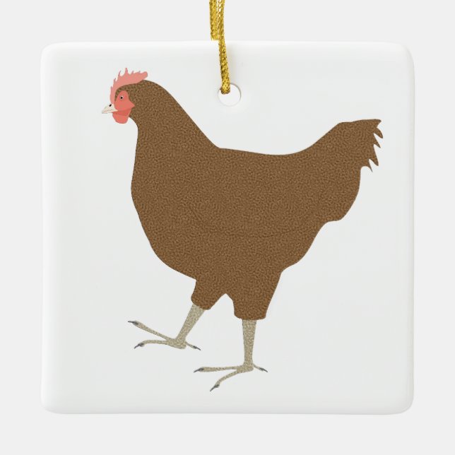 Cerâmica Ornamento de frango (Frente)