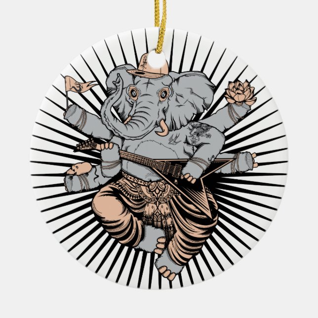 Cerâmica Ornamento de Ganesh (Frente)