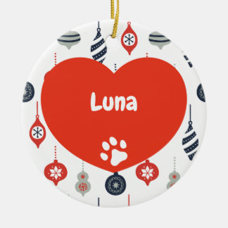 Cerâmica Ornamento de Gatos de Natal Fofos Personalizados