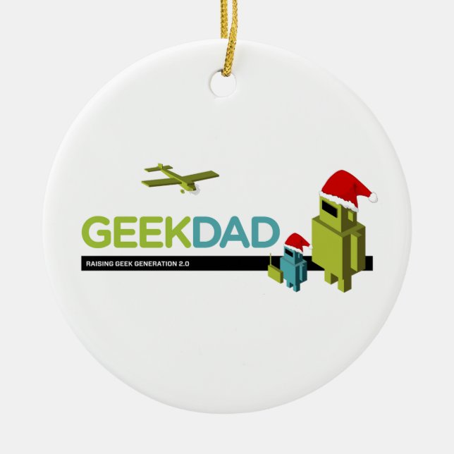 Cerâmica Ornamento de GeekDad (Frente)