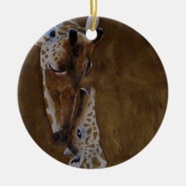 Cerâmica ornamento de Girafa
