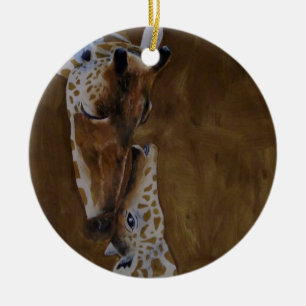 Cerâmica ornamento de Girafa