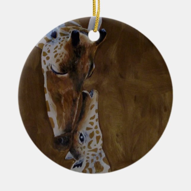 Cerâmica ornamento de Girafa (Frente)