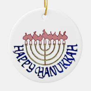 Cerâmica Ornamento de Hanukkah