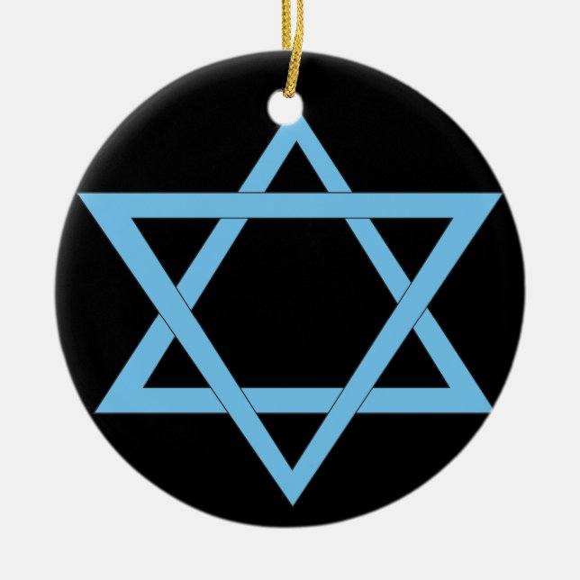Cerâmica Ornamento de Hanukkah (Frente)