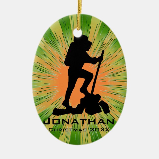 Cerâmica Ornamento de Hiperligação Personalizado (Frente)