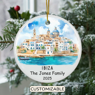 Cerâmica Ornamento de Ibiza Personalizado, Espanha