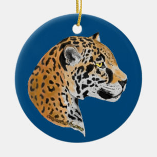Cerâmica Ornamento de Jaguar
