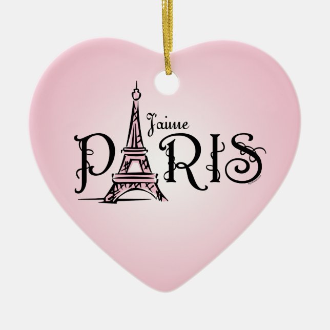 Cerâmica Ornamento de J'aime Paris (Frente)
