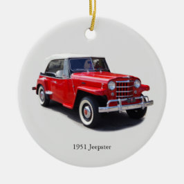 Cerâmica Ornamento de Jeepster de 1951