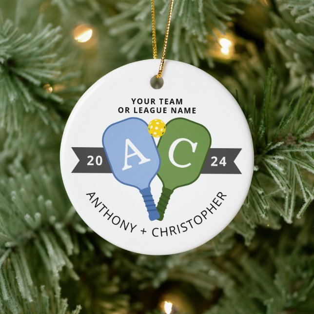 Cerâmica Ornamento de Jogador de Foto Personalizado (Árvore)