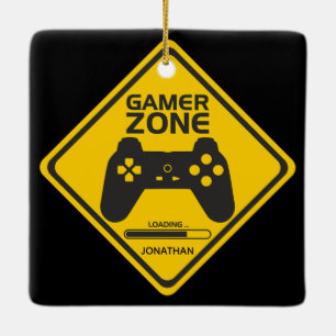 Cerâmica Ornamento de Jogos de Vídeo de Zona Gamer
