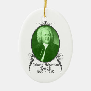 Cerâmica Ornamento de Johann Sebastian Bach