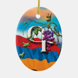 Cerâmica Ornamento de "Kim" das iniciais do alfabeto