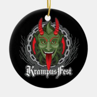 Cerâmica Ornamento de Krampus