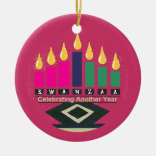 Cerâmica Ornamento de Kwanzaa