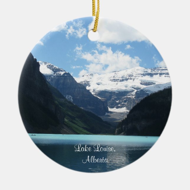 Cerâmica Ornamento de Lake Louise, Alberta (Frente)
