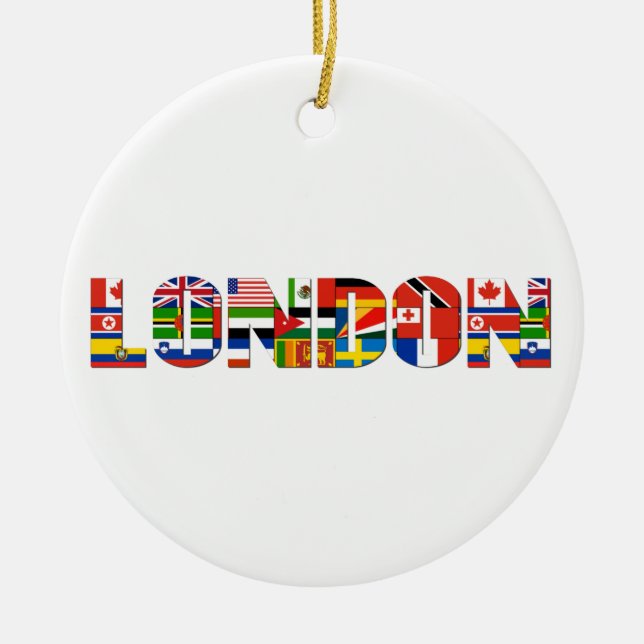 Cerâmica Ornamento de Londres (Frente)