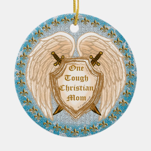 Cerâmica Ornamento de Mãe Cristã Duro (Frente)