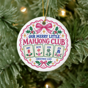 Cerâmica Ornamento de Mahjong para Quatro Jogadores Azulejo