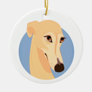 Cerâmica Ornamento de Manipulação de Greyhound