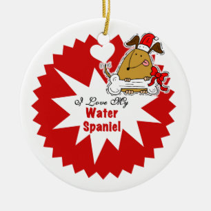 Cerâmica Ornamento de Manutenção de Cachorros de Espanhol d