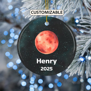 Cerâmica Ornamento de Marte Personalizado, Sistema Solar, P