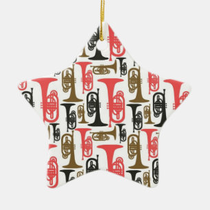 Cerâmica Ornamento de Mellophone