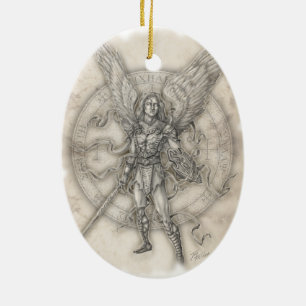 Cerâmica Ornamento de Michael do arcanjo