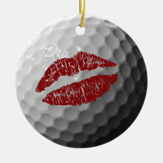 Cerâmica ornamento de múltiplas mensagens da bola de golfe