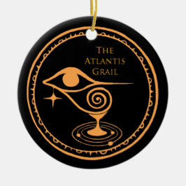 Cerâmica Ornamento de Natal Atlantis - Logotipo TAG