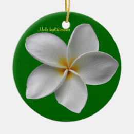 Cerâmica Ornamento de Natal da Plumeria