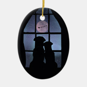 Cerâmica Ornamento de Natal de 1rua Super Bonito