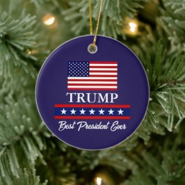 CERÂMICA ORNAMENTO DE NATAL DO PRESIDENTE DONALD TRUMP