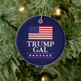 CERÂMICA ORNAMENTO DE NATAL DO PRESIDENTE DONALD TRUMP
