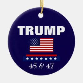 CERÂMICA ORNAMENTO DE NATAL DO PRESIDENTE TRUMP
