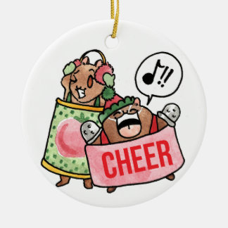 Cerâmica Ornamento de Natal e Torre de Natal Thimblefist