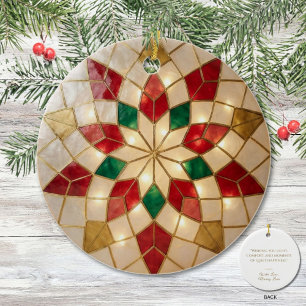 Cerâmica Ornamento de Natal Filipino Parol Inspirado em C