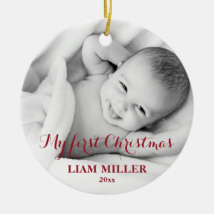 Cerâmica Ornamento de Natal Personalizado com Foto do Prime