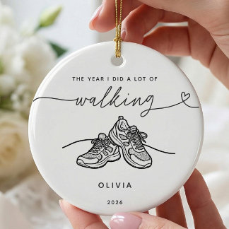 Cerâmica Ornamento de Natal Personalizado para Caminhada
