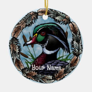 Cerâmica Ornamento de nome personalizado do Cabeça de Pato