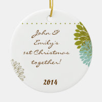 Ornamento de Nome Personalizado Floral Posey Flowe