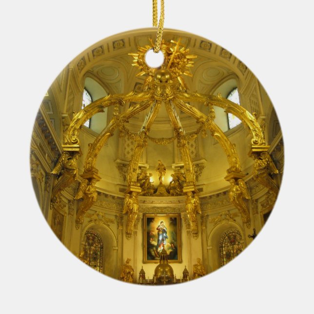 Cerâmica Ornamento de Notre Dame Cidade de Quebec Canadá (Frente)