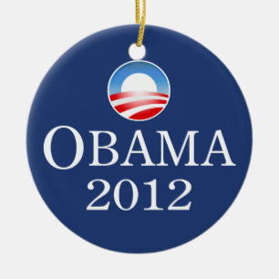 Cerâmica Ornamento de Obama 2012