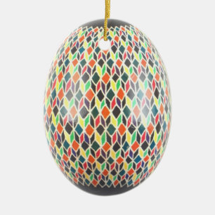 Cerâmica Ornamento de Ovos Rainbow Star